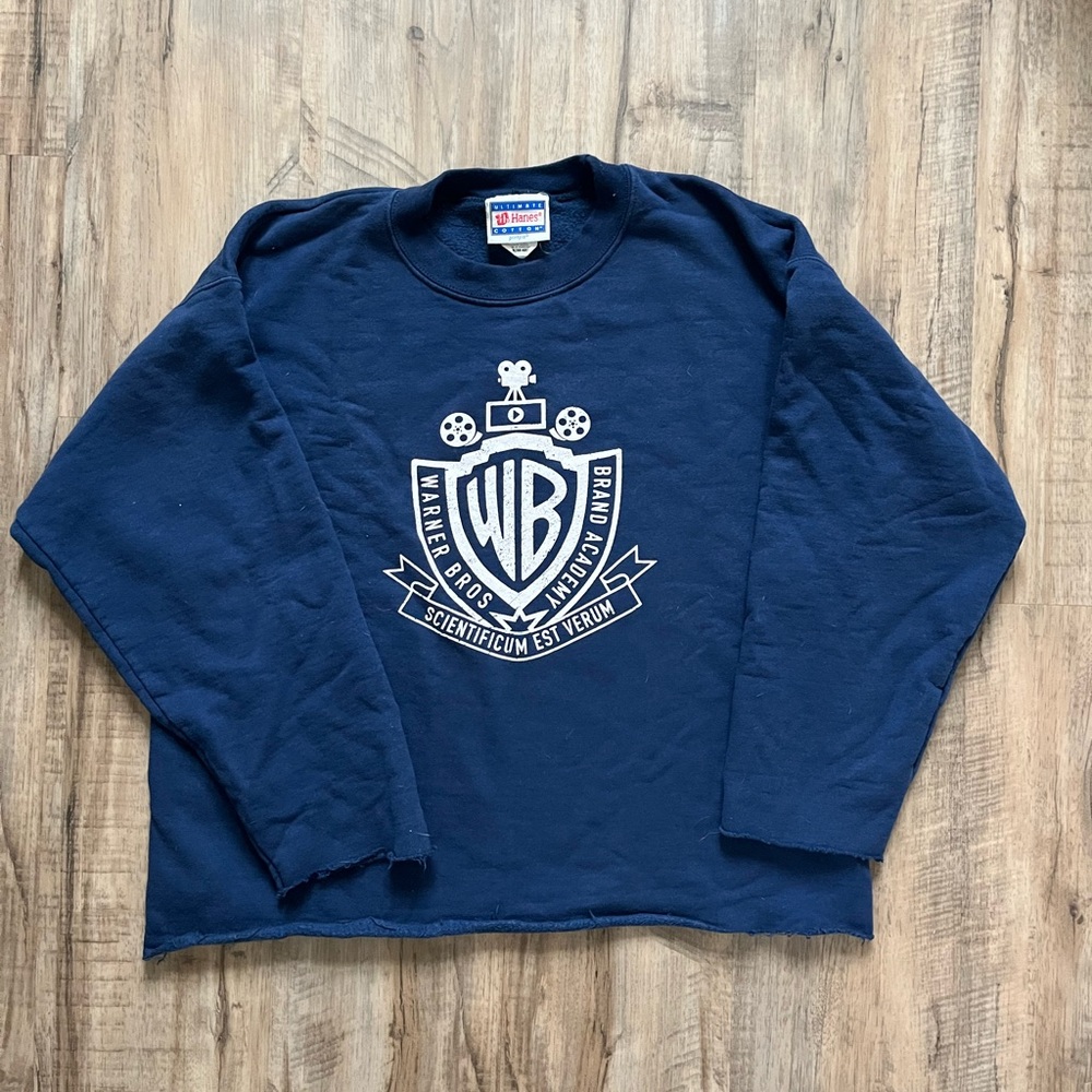 Warner bros navy blue crew neck